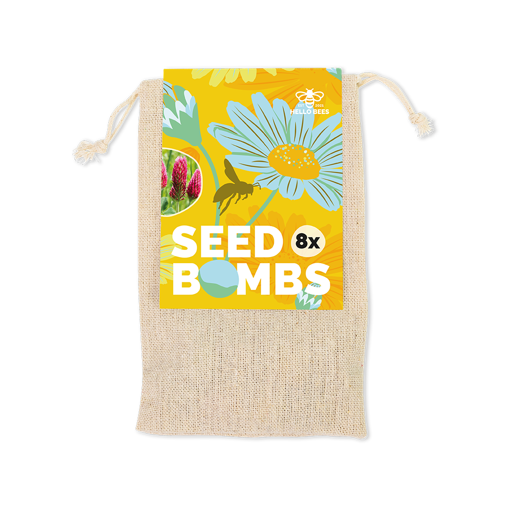 Cotton Bag with 8 Seed Bombs - Bee Buffet