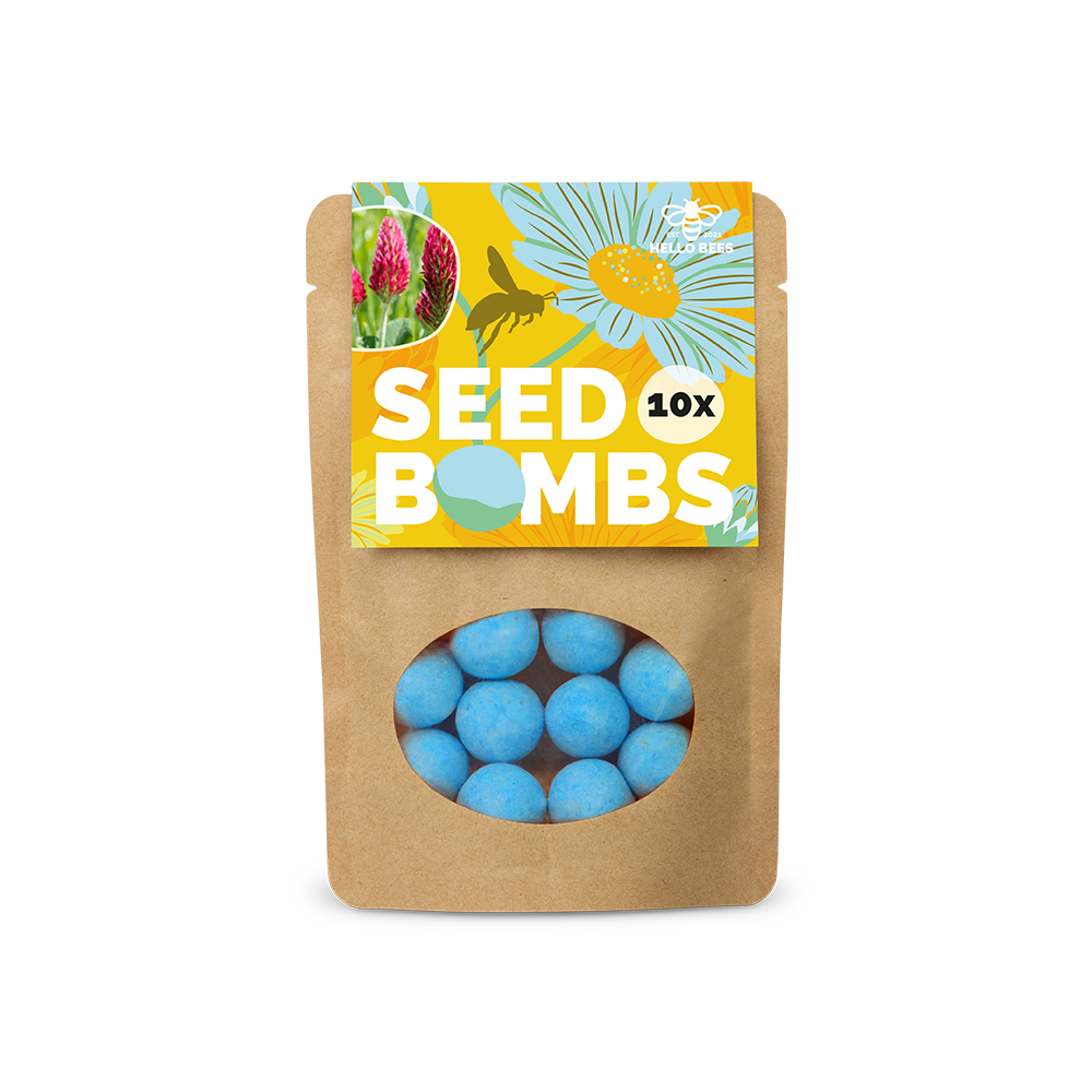 Pouch Bag with 10 Seed Bombs - Bee Buffet