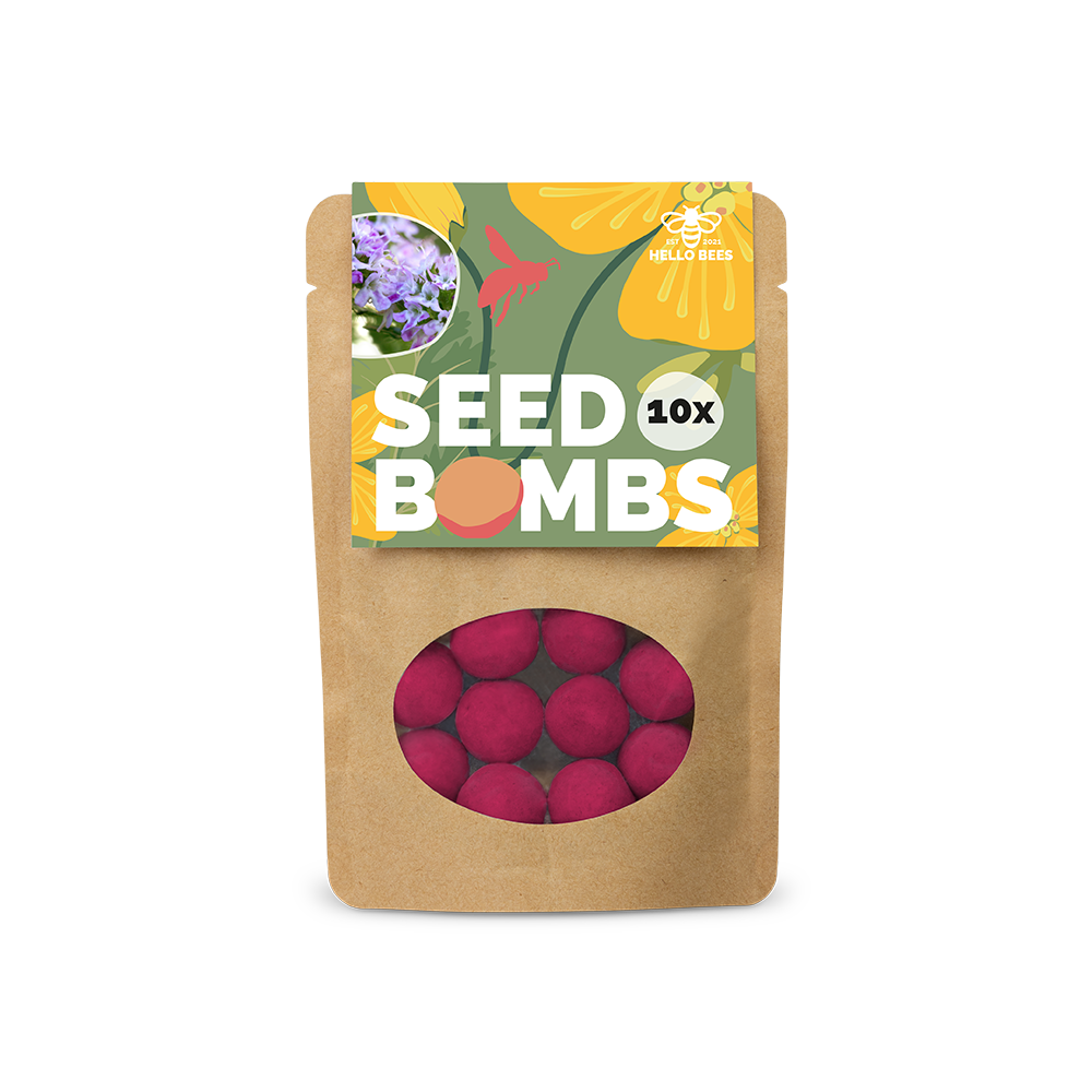 Pouch Bag with 10 Seed Bombs - Herbs