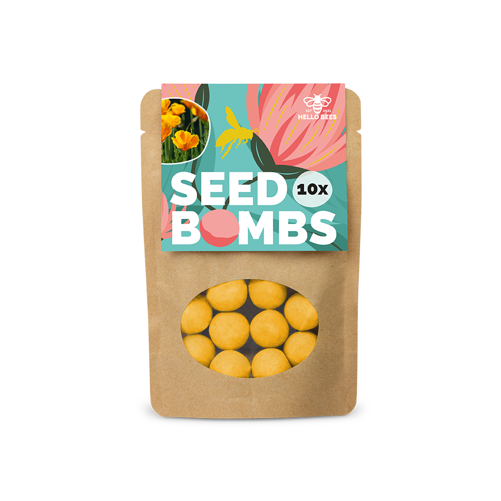 Pouch Bag with 10 Seed Bombs - Low Bloomers