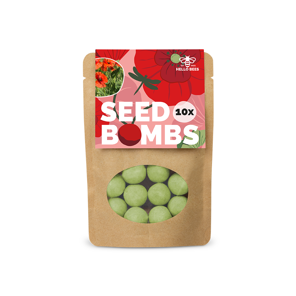 Pouch Bag with 10 Seed Bombs - Wild Flowers