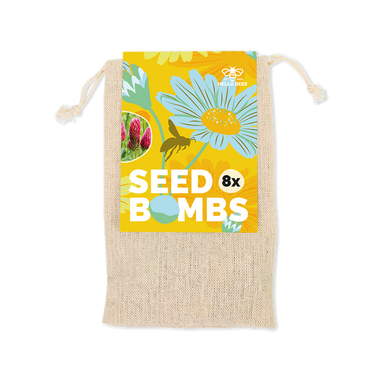 Cotton Bag with 8 Seed Bombs - Bee Buffet