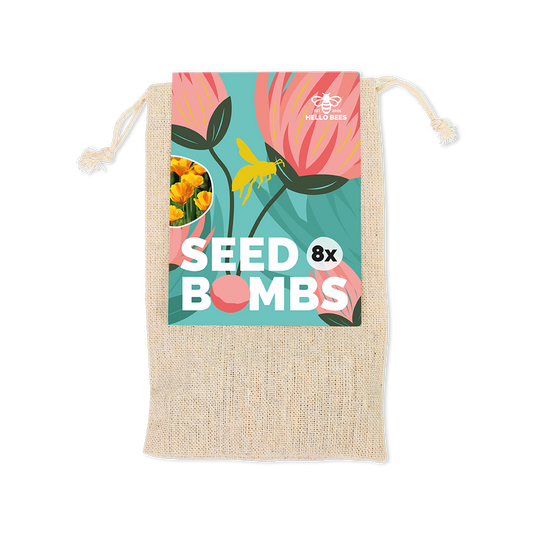 Cotton Bag with 8 Seed Bombs - Low Bloomers