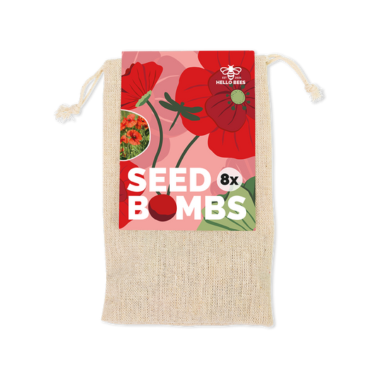 Cotton Bag with 8 Seed Bombs - Wild Flowers