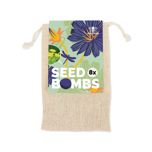 Cotton Bag with 8 Seed Bombs - Wild Vegetables