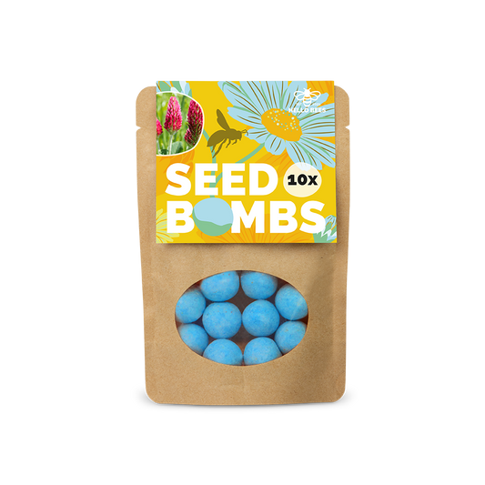 Pouch Bag with 10 Seed Bombs - Bee Buffet